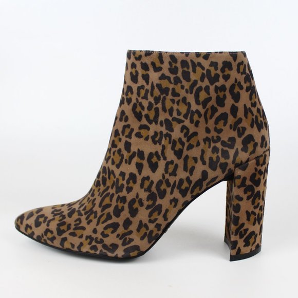 NEW Stuart Weitzman Leopard Bootie | Bold Pointed Toe Heel for Night & City Chic - Picture 3 of 11